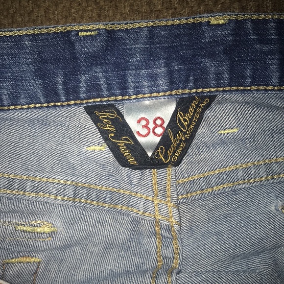 Lucky Brand distress jeans size 38 flap pocket - Picture 9 of 16